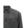 Denim shirt with zip