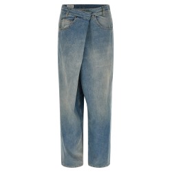 'Wrap' Asymmetric Closure Jeans
