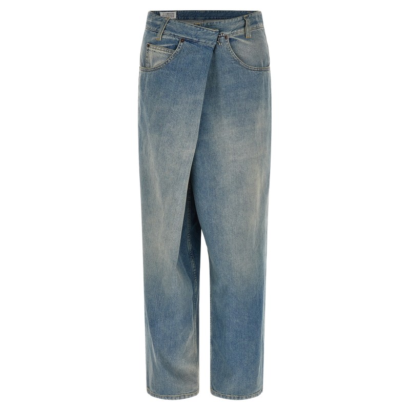 'Wrap' Asymmetric Closure Jeans