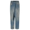'Wrap' Asymmetric Closure Jeans