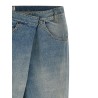 'Wrap' Asymmetric Closure Jeans