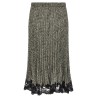 Pleated skirt with lace