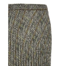 Pleated skirt with lace