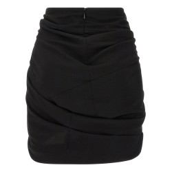 'Sabrina' skirt with asymmetrical draping