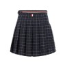 'RWB' pleated tweed skirt