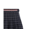 'RWB' pleated tweed skirt