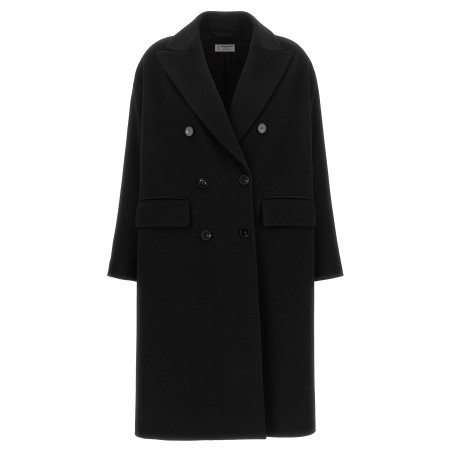 Double-breasted wide coat