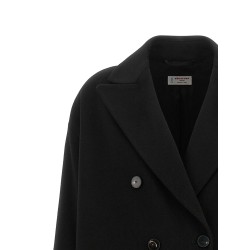 Double-breasted wide coat