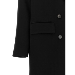 Double-breasted wide coat