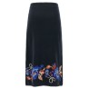 'Bow Garden Knit' intarsia skirt