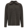 'Elbow Patch Quarter-Zip ' reversible sweater