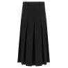 Overlapping pleated skirt
