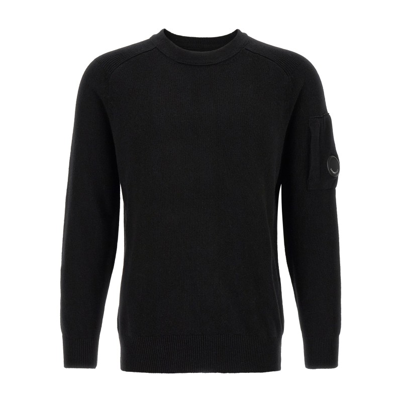 'Lambswool GRS' sweater with Lens detail