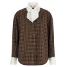 Scarf collar shirt