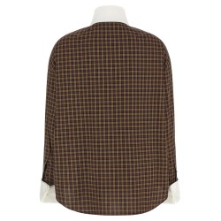 Scarf collar shirt