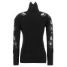 High neck with lace inserts