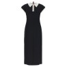 Polo dress with intarsia and RWB detail