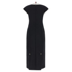 Polo dress with intarsia and RWB detail