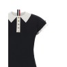 Polo dress with intarsia and RWB detail