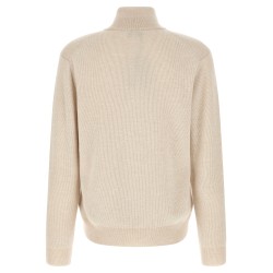 High neck sweater with zip