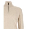High neck sweater with zip