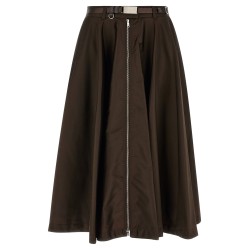 Front zip skirt