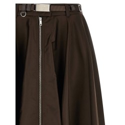 Front zip skirt