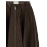 Front zip skirt