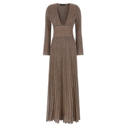 Knitted metallic dress