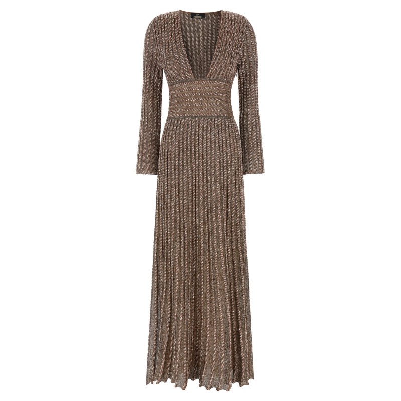 Knitted metallic dress