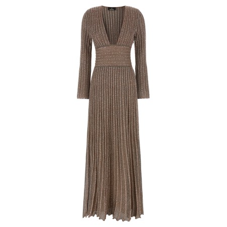 Knitted metallic dress