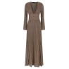 Knitted metallic dress