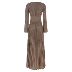 Knitted metallic dress