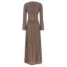 Knitted metallic dress