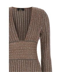 Knitted metallic dress
