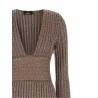 Knitted metallic dress