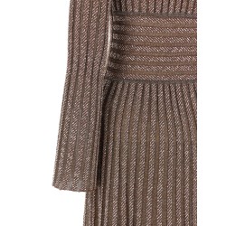 Knitted metallic dress