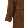 Double-breasted belted coat
