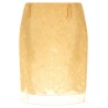 Straight skirt with floral pattern