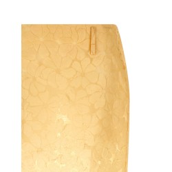 Straight skirt with floral pattern