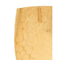 Straight skirt with floral pattern