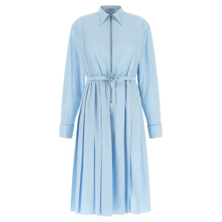Poplin shirt dress