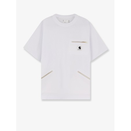 Cotton t-shirt with frontal logo patch