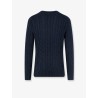 Cotton sweater with cable knit