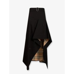 Heather Asymmetrical Trench Skirt