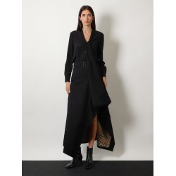 Heather Asymmetrical Trench Skirt