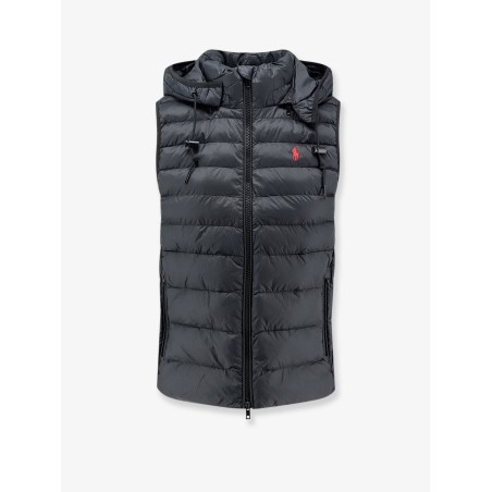 Sleeveless recycled nylon down jacket