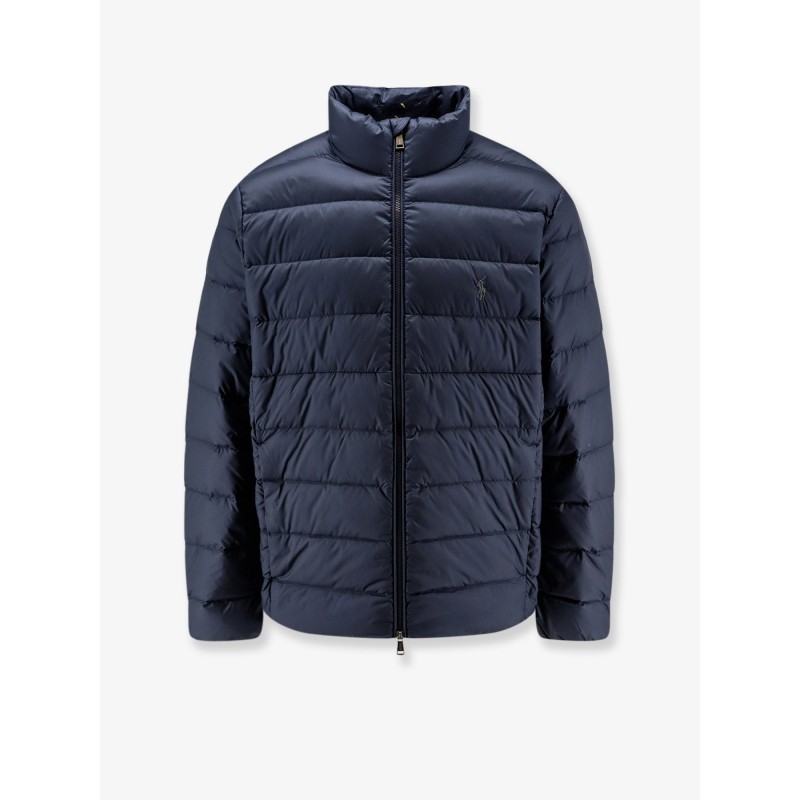Packable recycled material down jacket