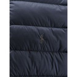 Packable recycled material down jacket