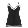 Silk Lingerie Top with Lace